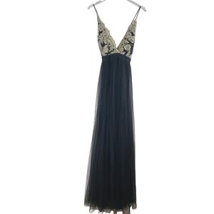 sasha formal high slit wrap dress Windsor Dresses | Windsor Sasha Formal High Slit Wrap Dress | Color: Blue | Size: 2